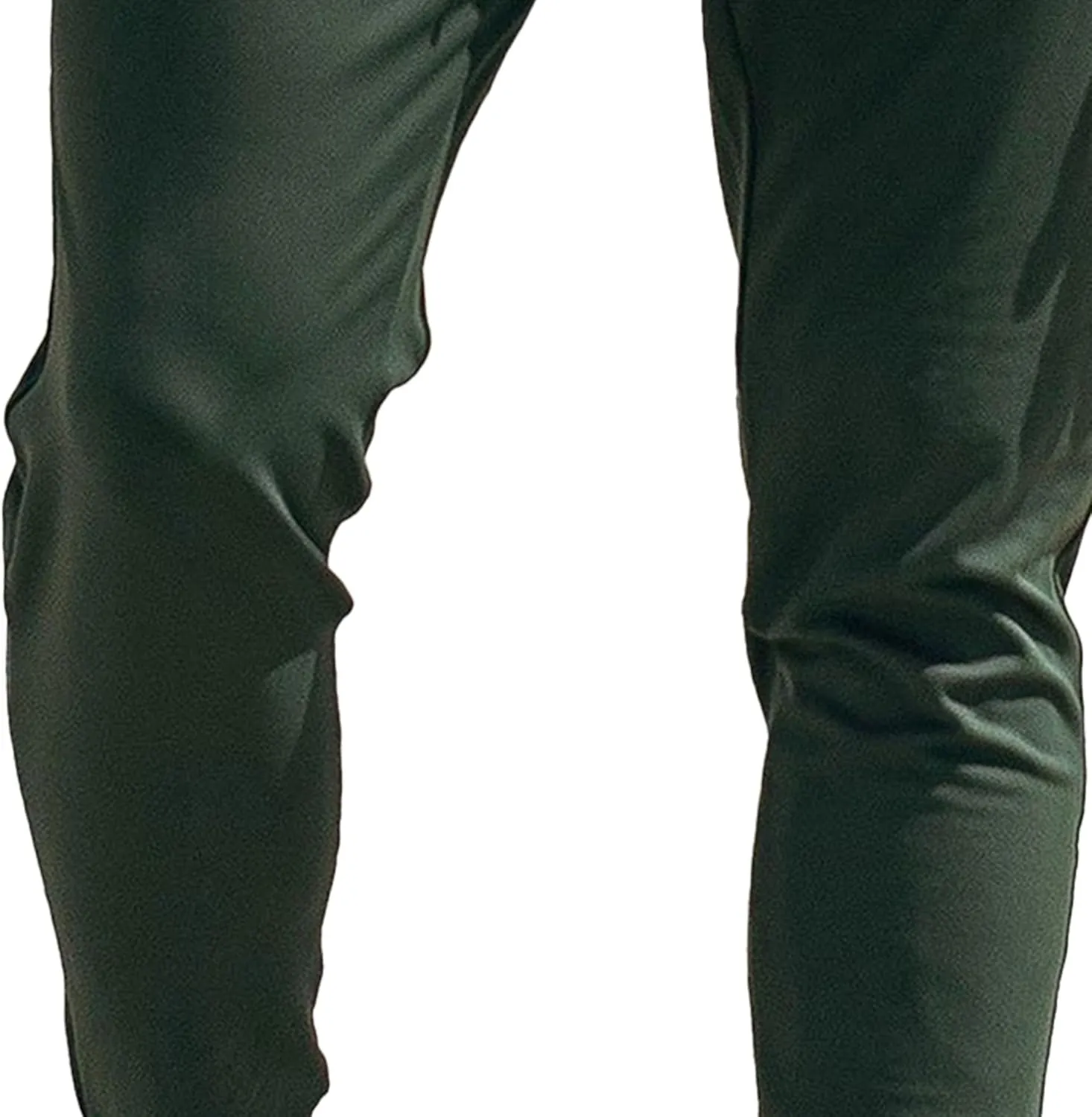 Men's Stretch Slim Fit Casual Athletic Pants Drawstring Comfort Running Trousers Solid Breathable Gym Sweatpants