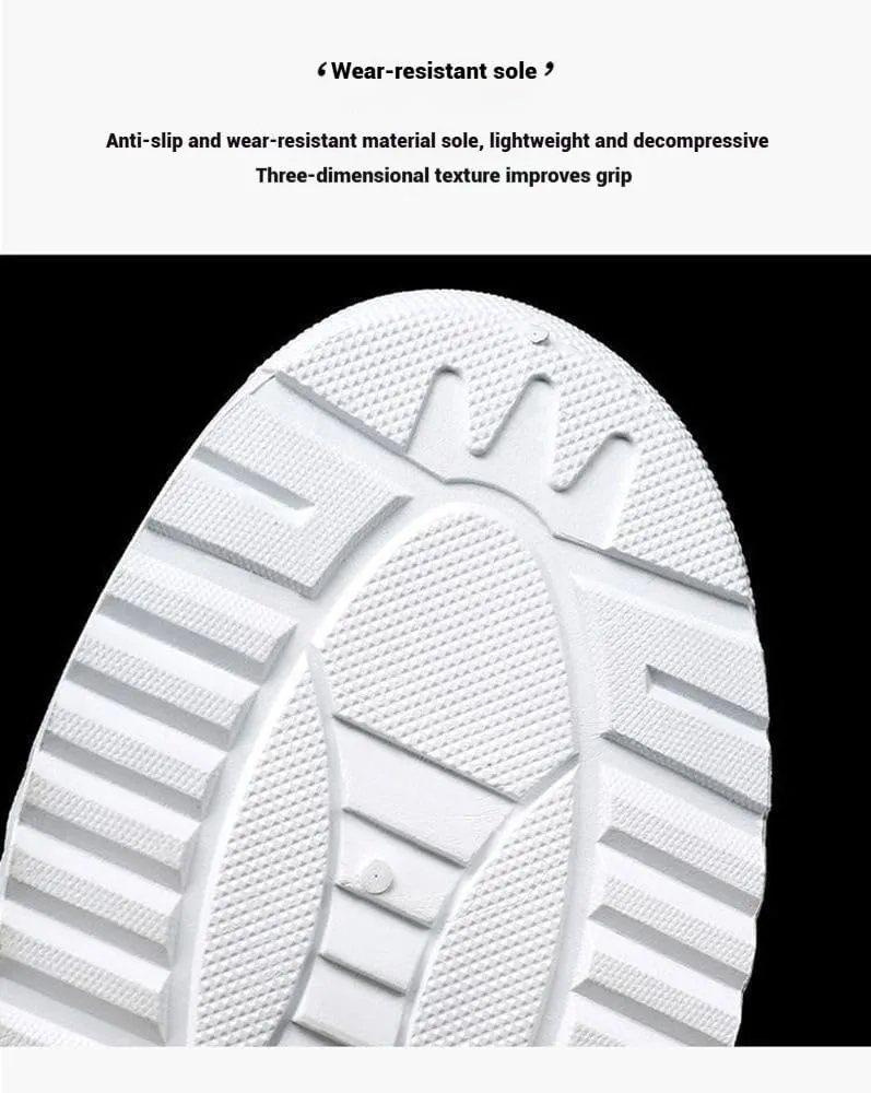 Men's Walking Sneakers Non Slip Gym Sports Summer Trainers Breathable Mesh Gradient Thick Sole Shoes