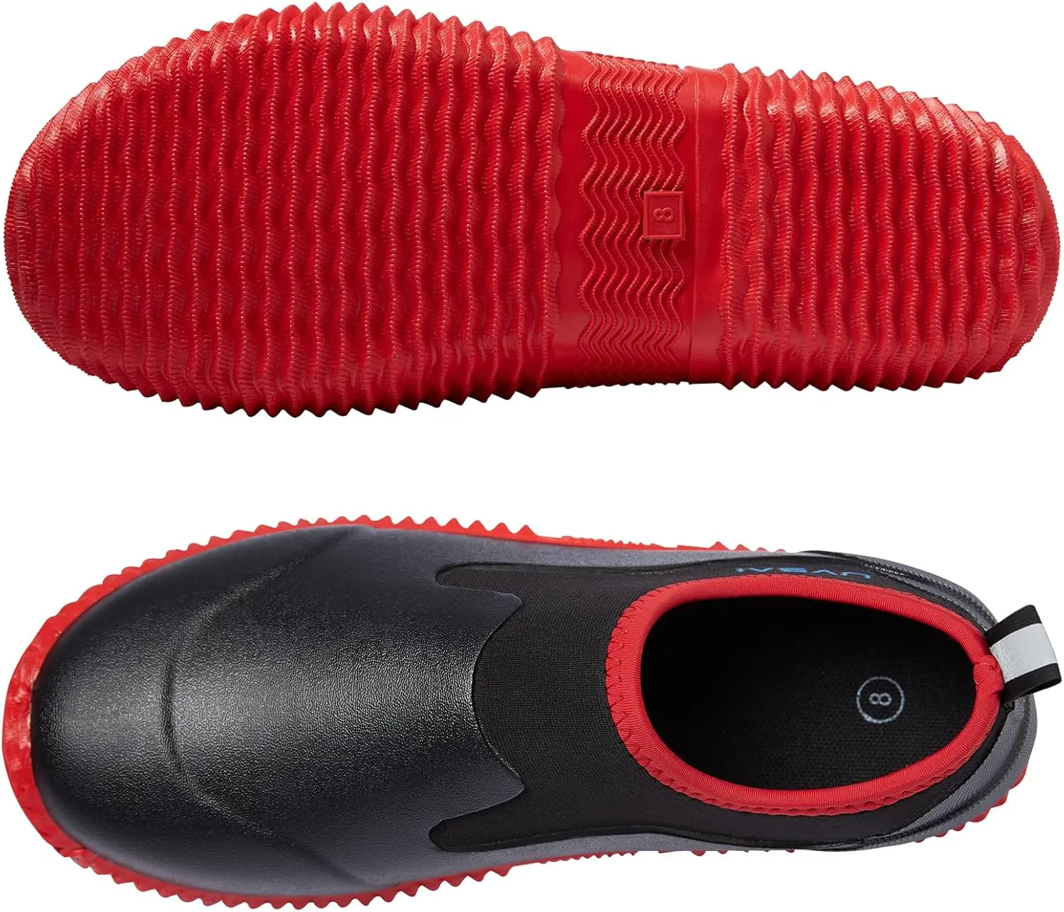 Mens Waterproof Garden Shoes Rain Boots Slip-On Footwear for Gardening Farming Camping Lawn Care Yard Work