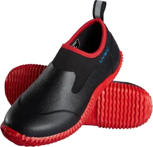 Mens Waterproof Garden Shoes Rain Boots Slip-On Footwear for Gardening Farming Camping Lawn Care Yard Work