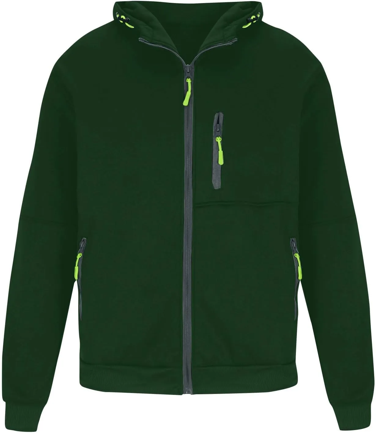 Mens Zip Up Hoodies Fashion Running Long Sleeve Drawstring Breathable Workout Big And Tall Sweatshirt
