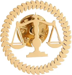 Metal Balance Badges Suit Brooch Libra Scales Brooches For Men