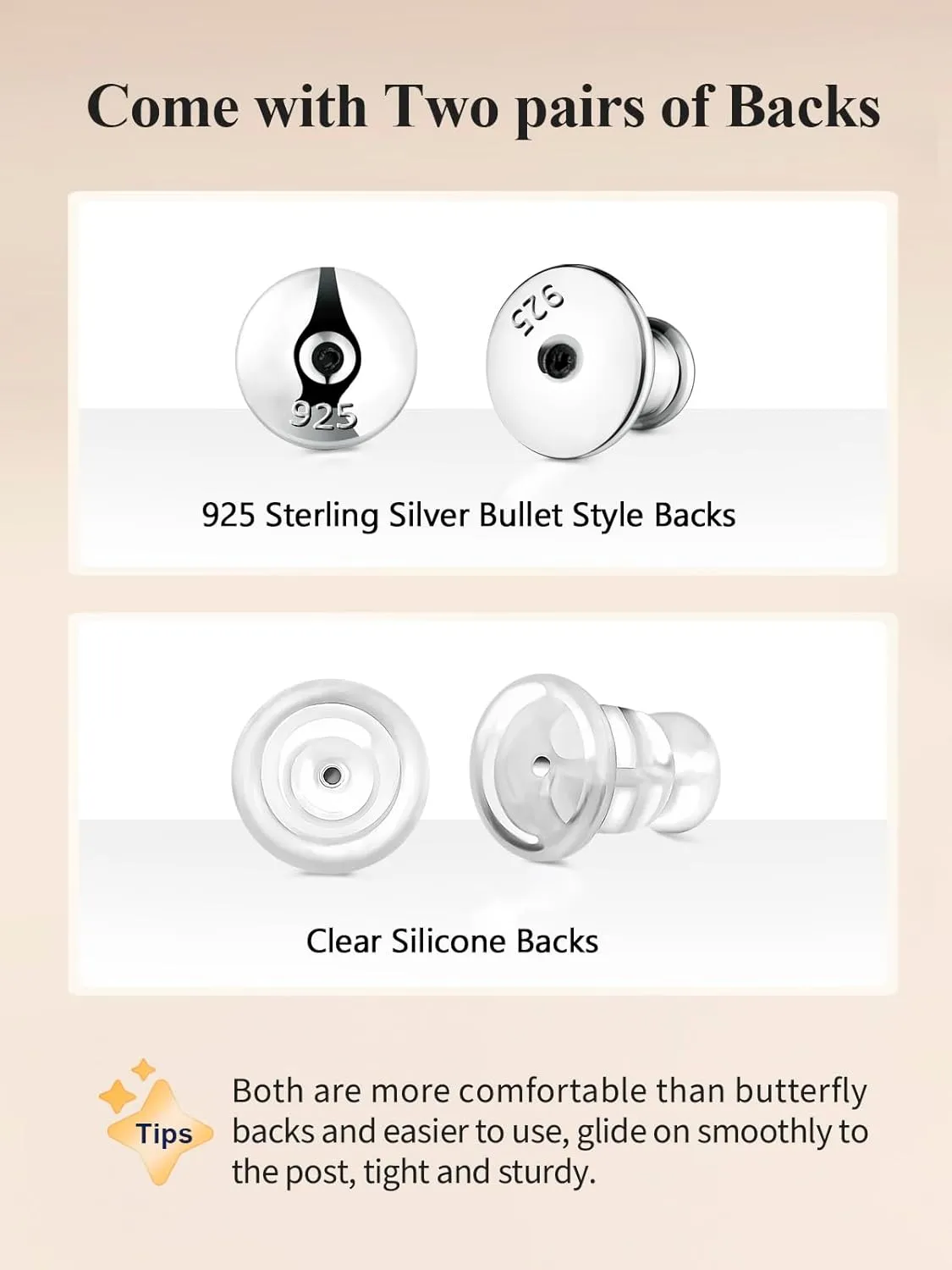 Moissanite Sparkle Stud Earrings for Women, 2-4 Carat, Oval Cut/Pear Cut/Radiant Cut, Solid 925 Sterling Silver Hypoallergenic, Birthday Valentines Anniversary Mother's Day Ideal Gift for Her