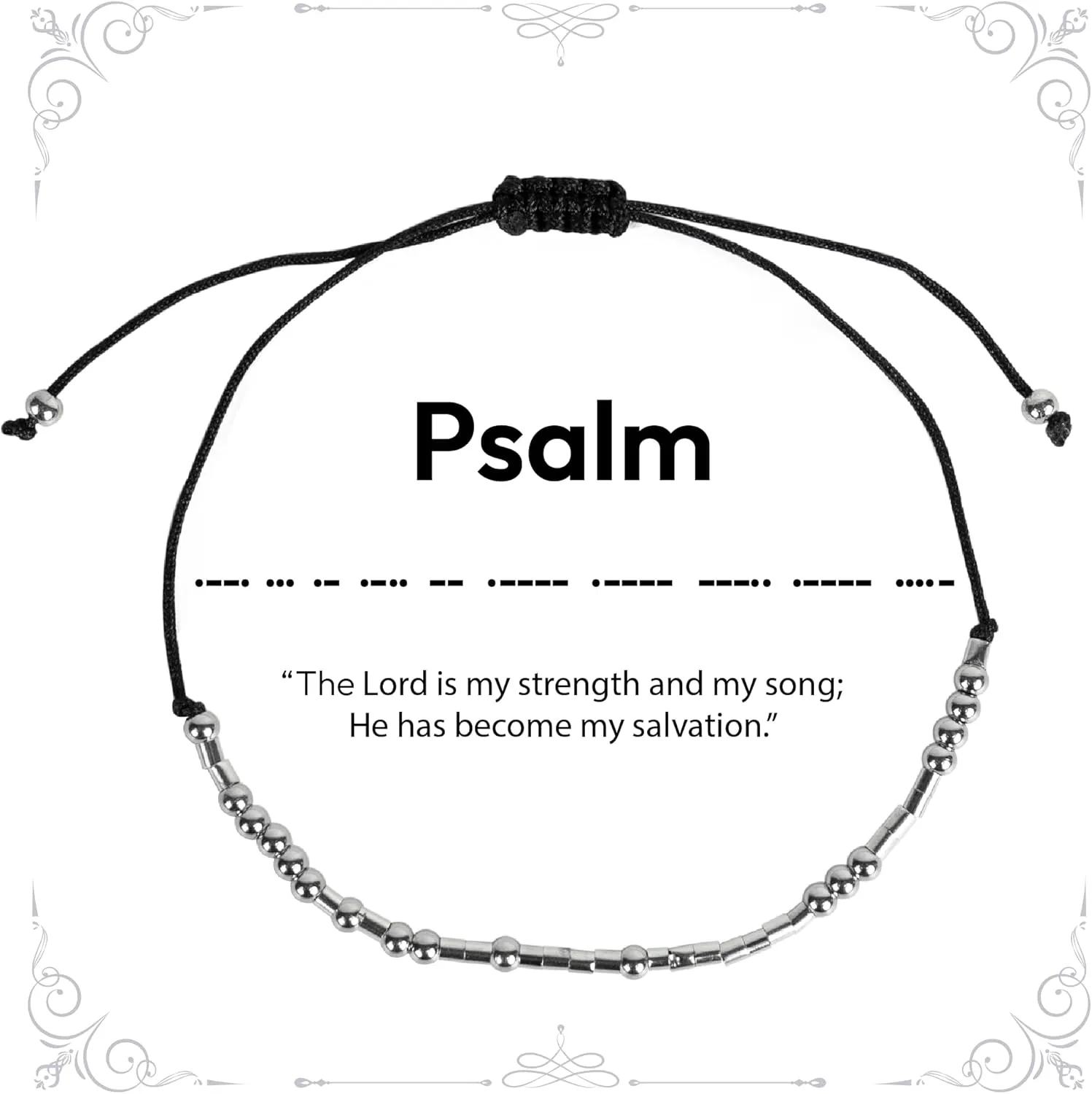 Morse Code Bracelets for Women Mom Sister BFF, Bible Verse Bracelets, Christian Gifts for Women, Religious Bracelets
