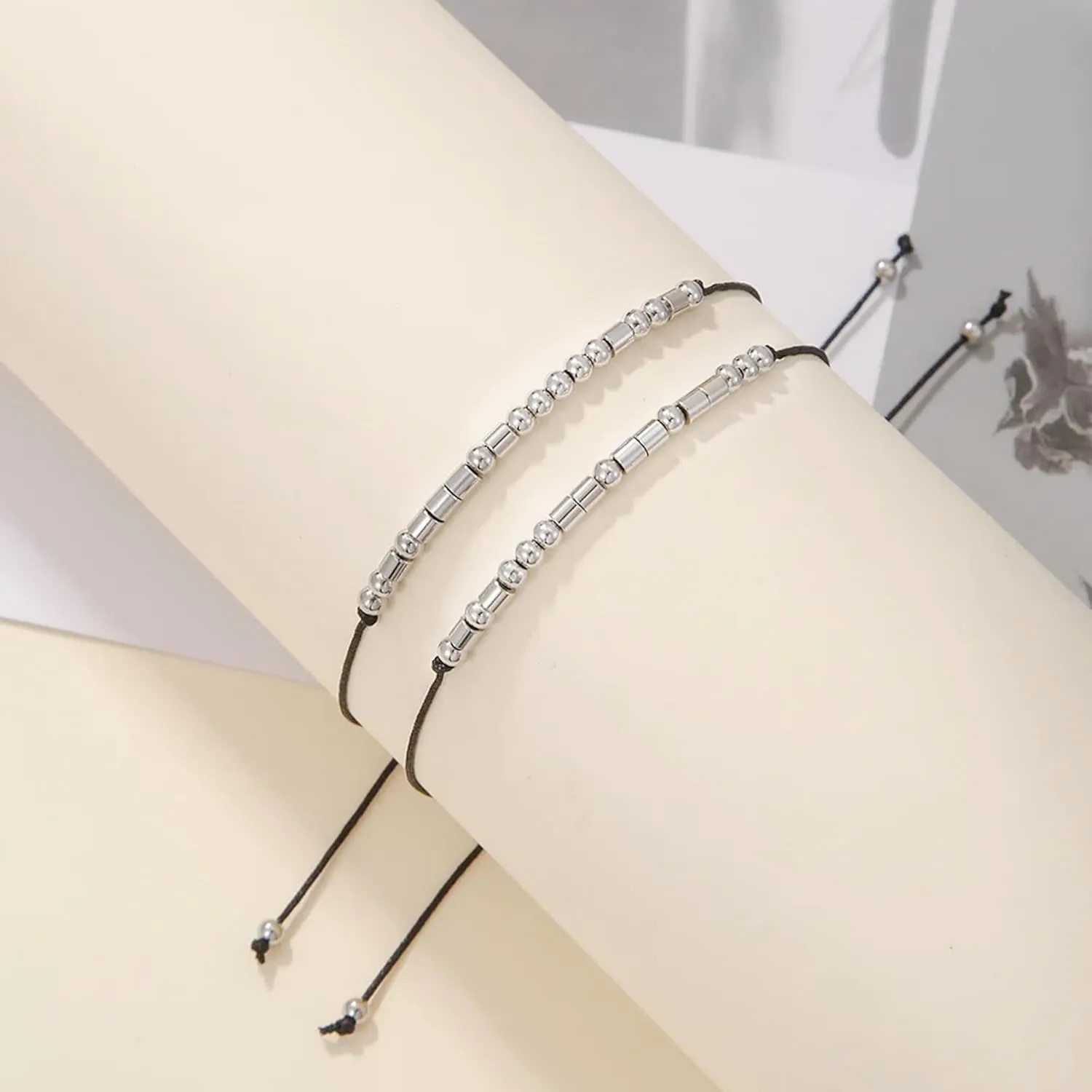 Morse Code Bracelets for Women Mom Sister BFF, Bible Verse Bracelets, Christian Gifts for Women, Religious Bracelets