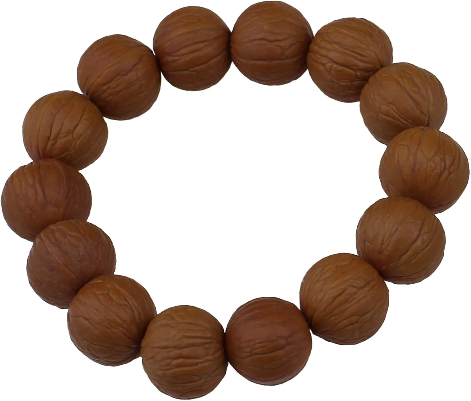 Natural walnut fruit beaded bracelets, prayer bracelets, handmade small walnut fruit beaded elastic bracelets, for men and women