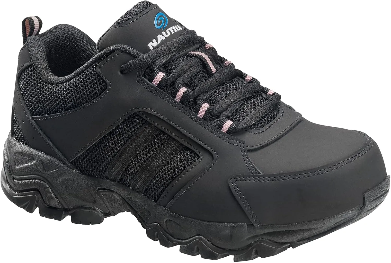 Nautilus Womens Black Leather Steel Toe 2152 Guard Sport Work Shoes 6 W