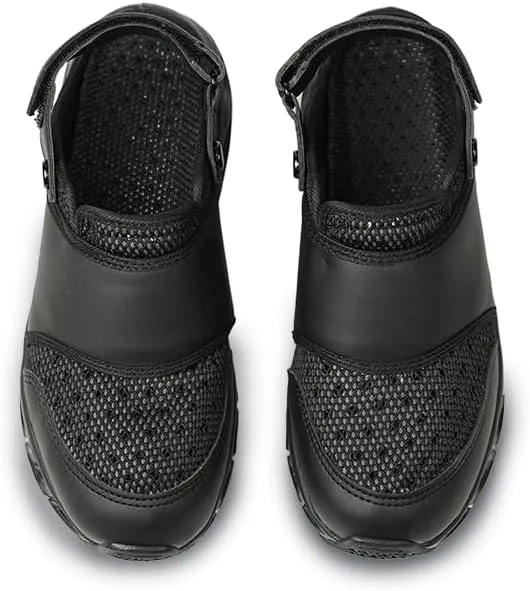 Nursing Shoes Woman and Man Cooling Sandle Black us footwear size for adult women width medium