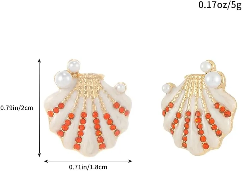 Ocean Earrings for Women | Starfish Earrings | Seashell Earrings | Ear Cuffs Clip-On Earrings Non Piercing for Women|Summer Beach Ocean Jewelry for Women
