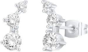 PAVOI 14K Gold Plated Cubic Zirconia Ear Crawler Earrings - Faux Diamond Arrow Ear Climber Fashion Earrings for Women