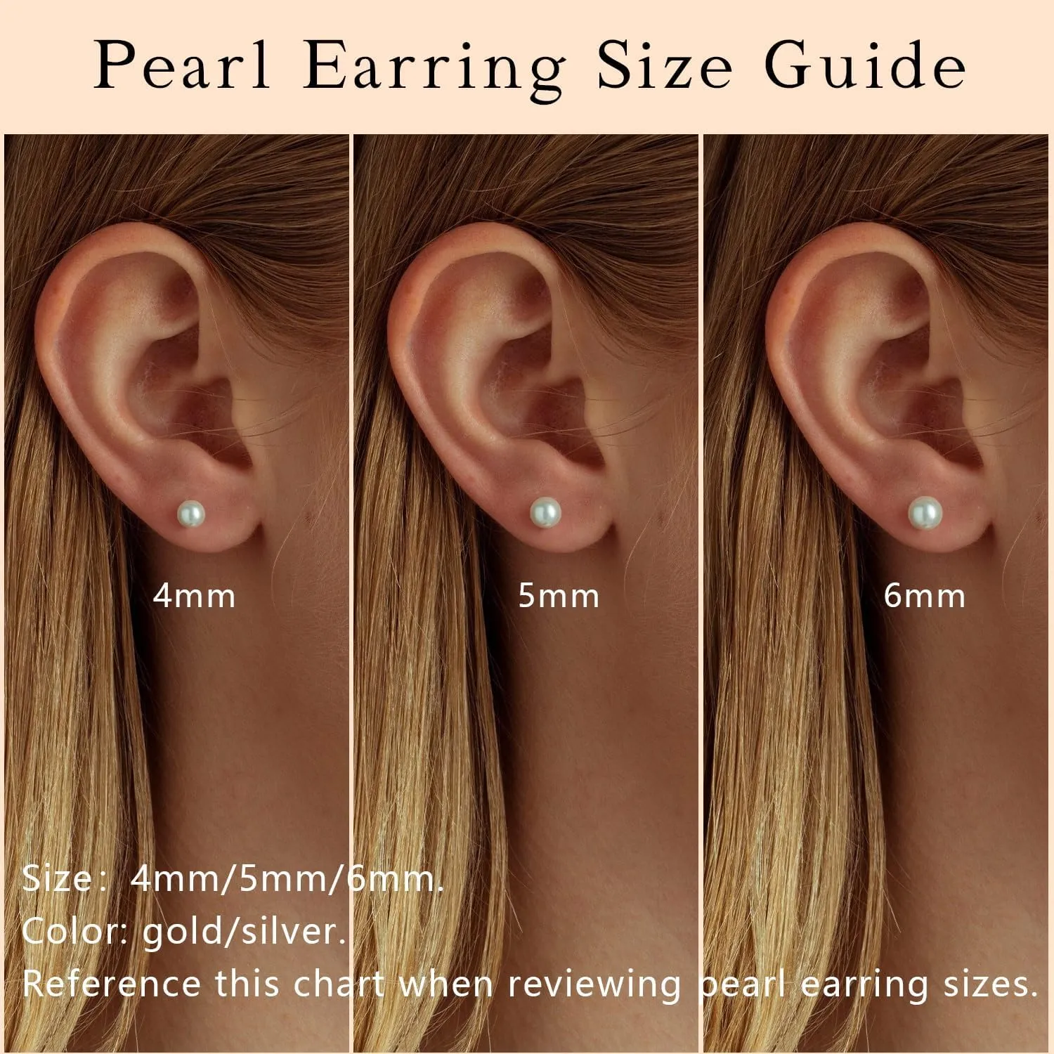 Pearl Earrings??4mm 5mm 6mm Gold/Silver Dangle Earrings for Women White Long Drop Pearl Dangling Earrings Bridal Wedding Dainty Prom Earrings Birthday Gifts Jewelry