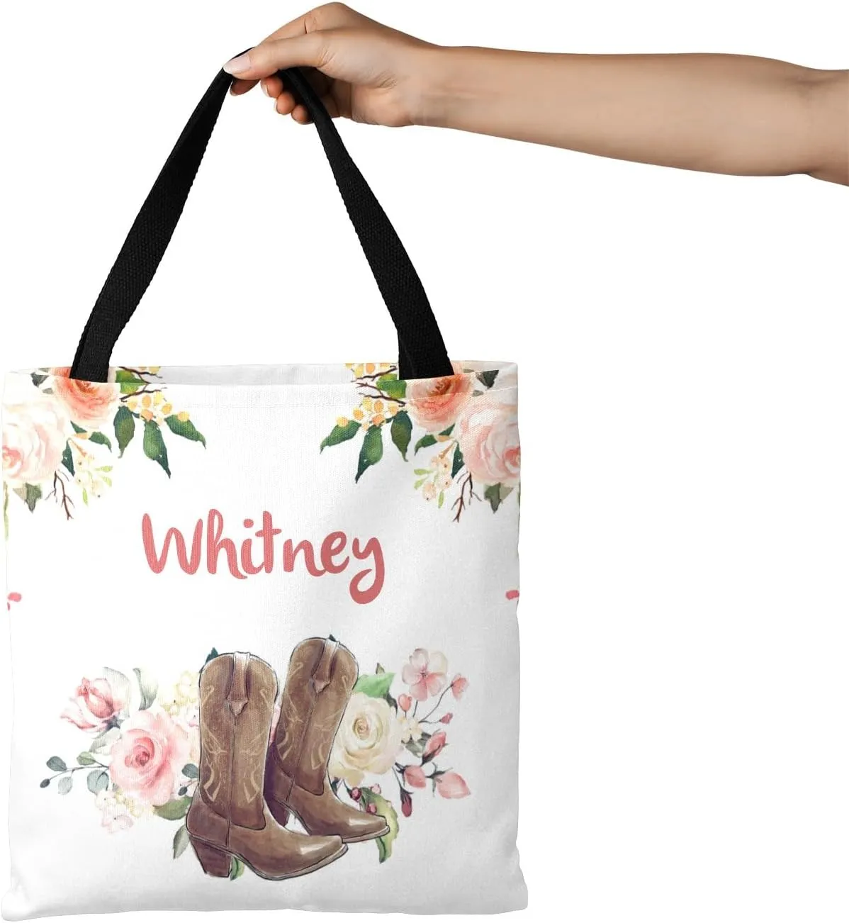 Personalized Customized Large Commuter Bag,Shopping Bag,Handheld Canvas for Adults,Gift Bag, Birthday,Christmas