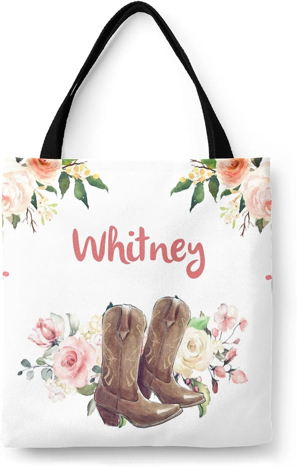 Personalized Customized Large Commuter Bag,Shopping Bag,Handheld Canvas for Adults,Gift Bag, Birthday,Christmas