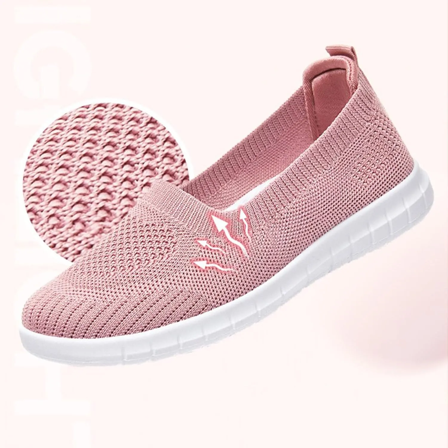 Platform Boots for Women Ankle Boots for Women No Heel Flat Soft Sole Fashion Casual Shoes Breathable Cloth Shoes