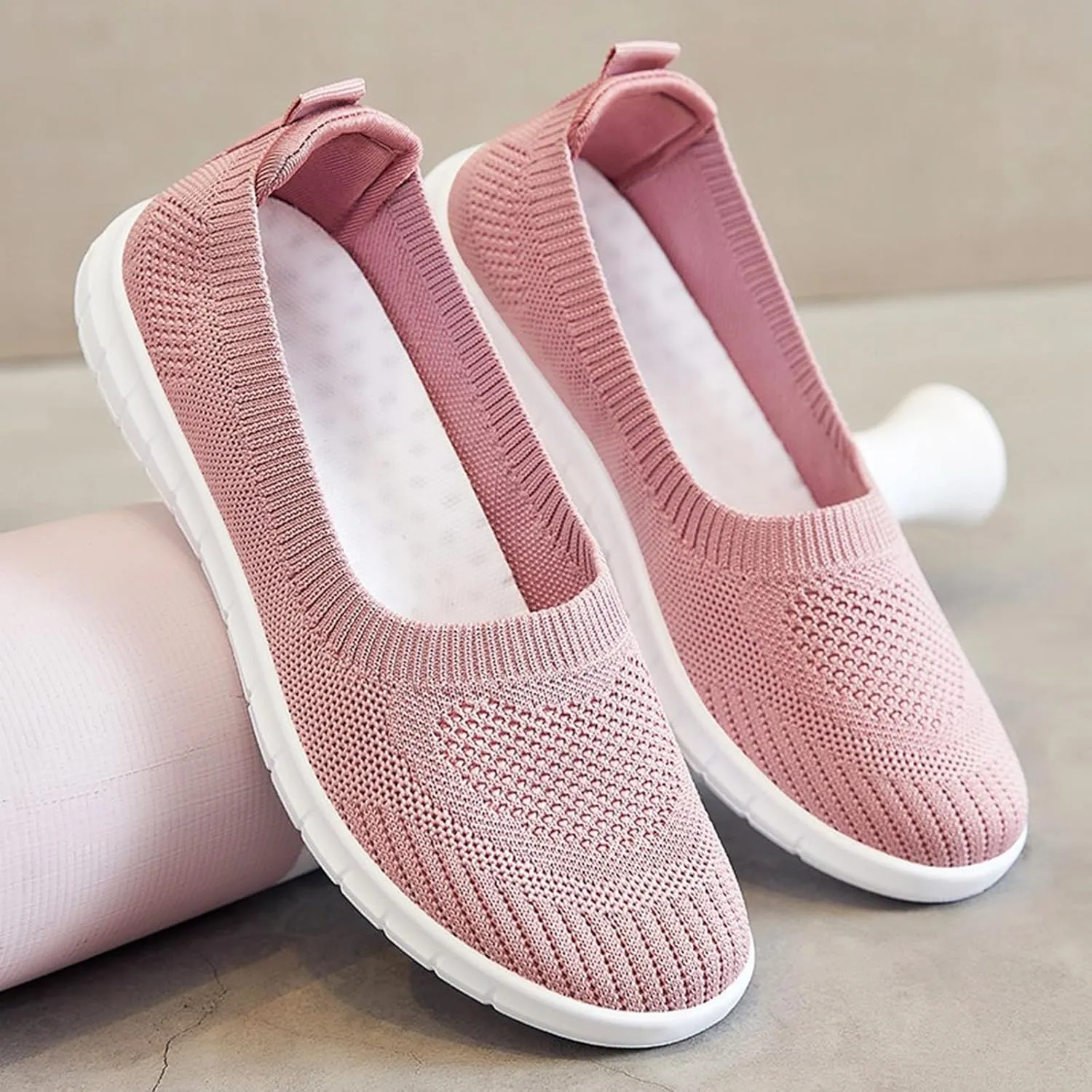 Platform Boots for Women Ankle Boots for Women No Heel Flat Soft Sole Fashion Casual Shoes Breathable Cloth Shoes