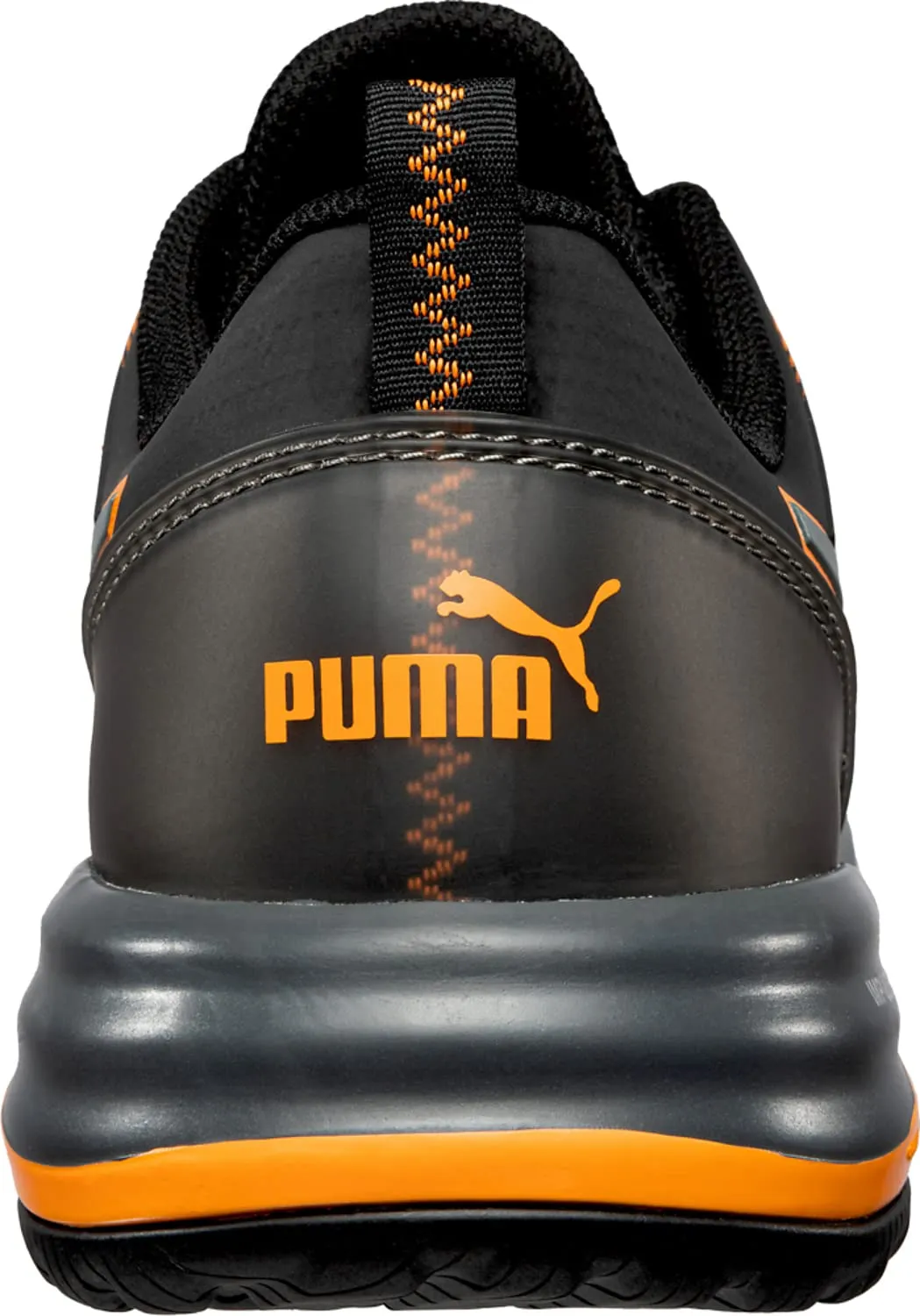 PUMA Men's Charge Industrial Shoe, Black-Orange Eh, 11