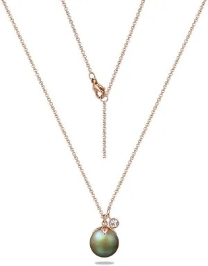 Retro Green Imitation Pearl Stainless Steel Jewelry Set - Necklace, Earrings, Bracelet