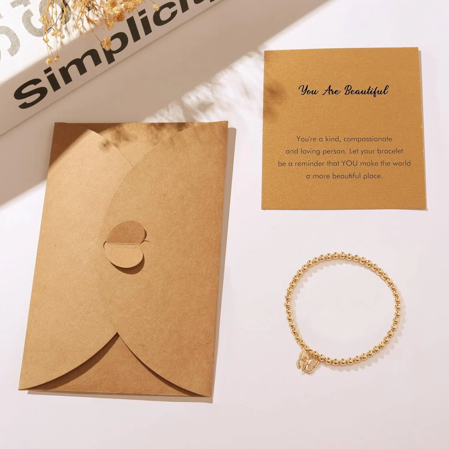 RZKING Gold Bracelets for Women, Evil Eye Butterfly Dragonfly Elephant Charm Bracelets for Women, Friendship Bracelets, Birthday, Retirement, Inspirational Gifts for Women