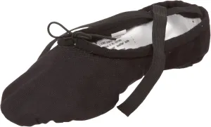 Sansha unisex-adult Pro 1 Canvas Ballet Slipper,Black,7 M (5 M US Women's)