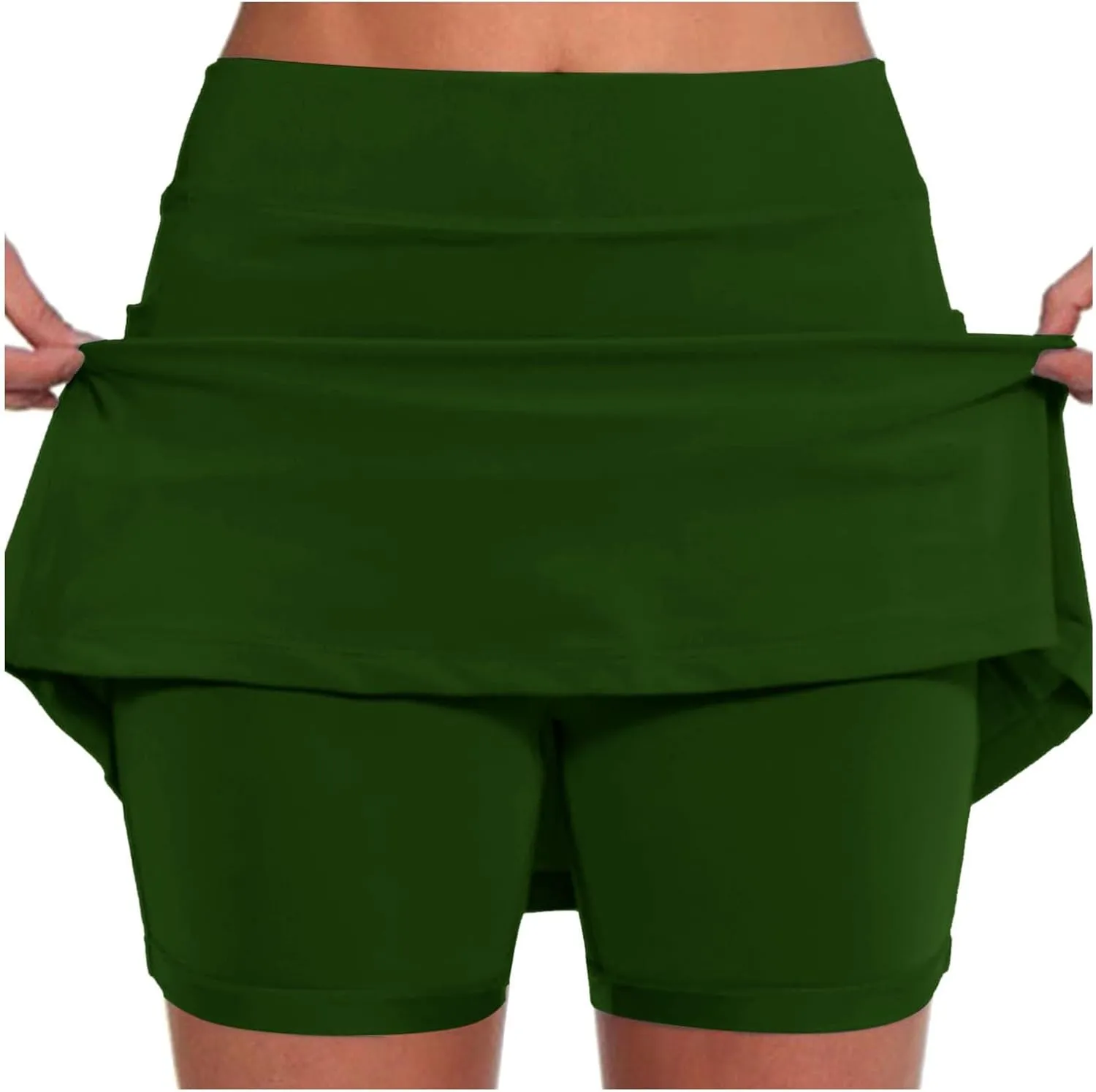 Skorts for Women with Pockets High Waist Tummy Control Yoga Shorts Dressy Casual Athletic Tennis Mini Short Skirts
