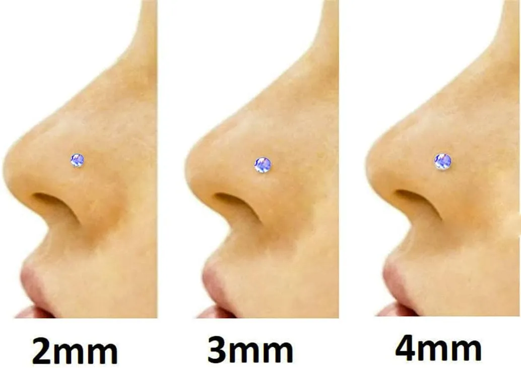 Small 2mm Height Magnetic Nose Stud