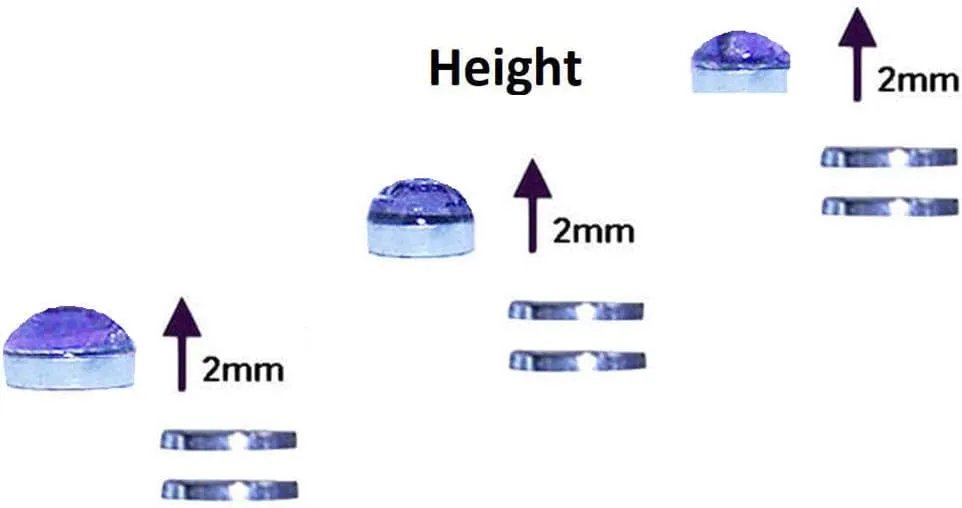 Small 2mm Height Magnetic Nose Stud