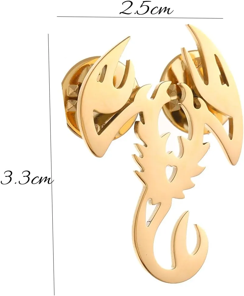 Stainless Steel Insects Creative Scorpion Brooches for Women and Men