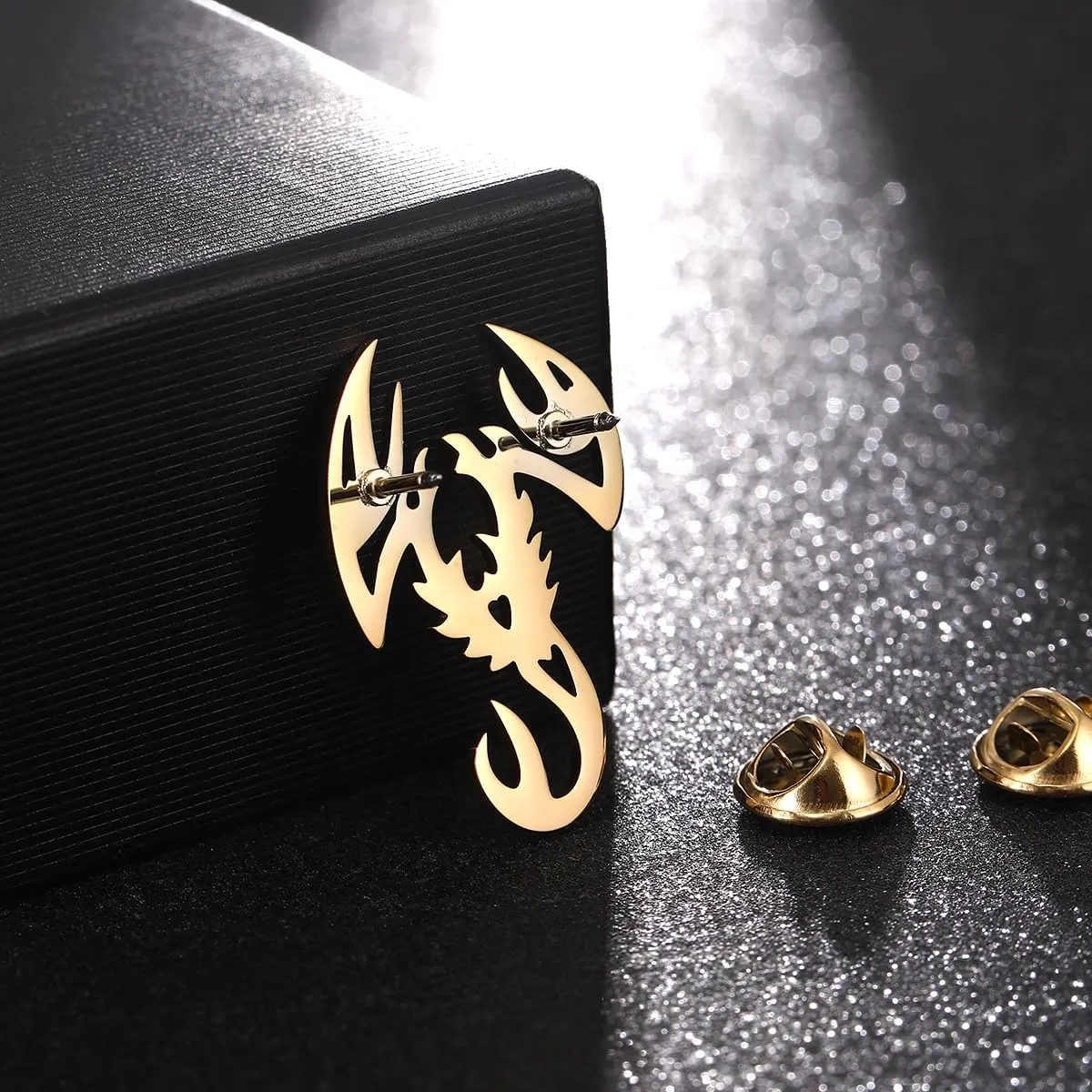 Stainless Steel Insects Creative Scorpion Brooches for Women and Men