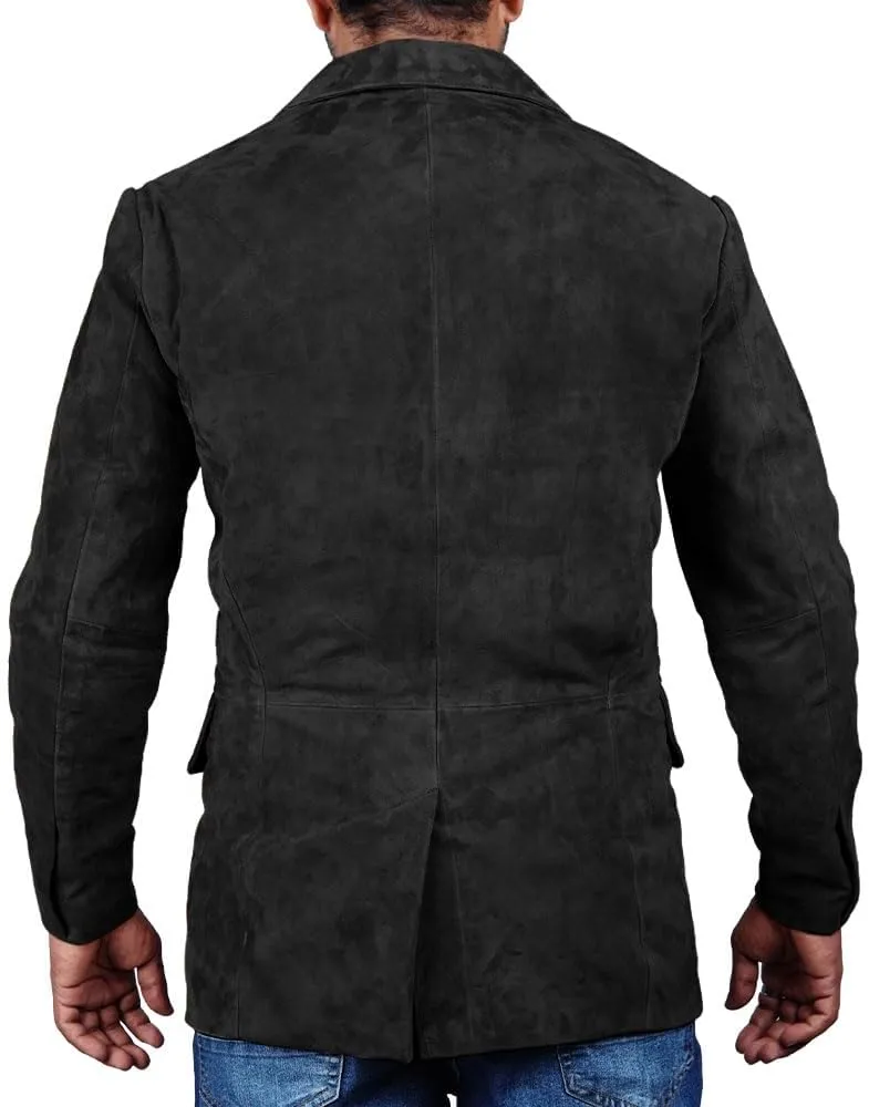 Suede Leather Blazer for Men Suede Sport Coat for Men Blazer Suede Leather Jacket Blazer Coat for Men