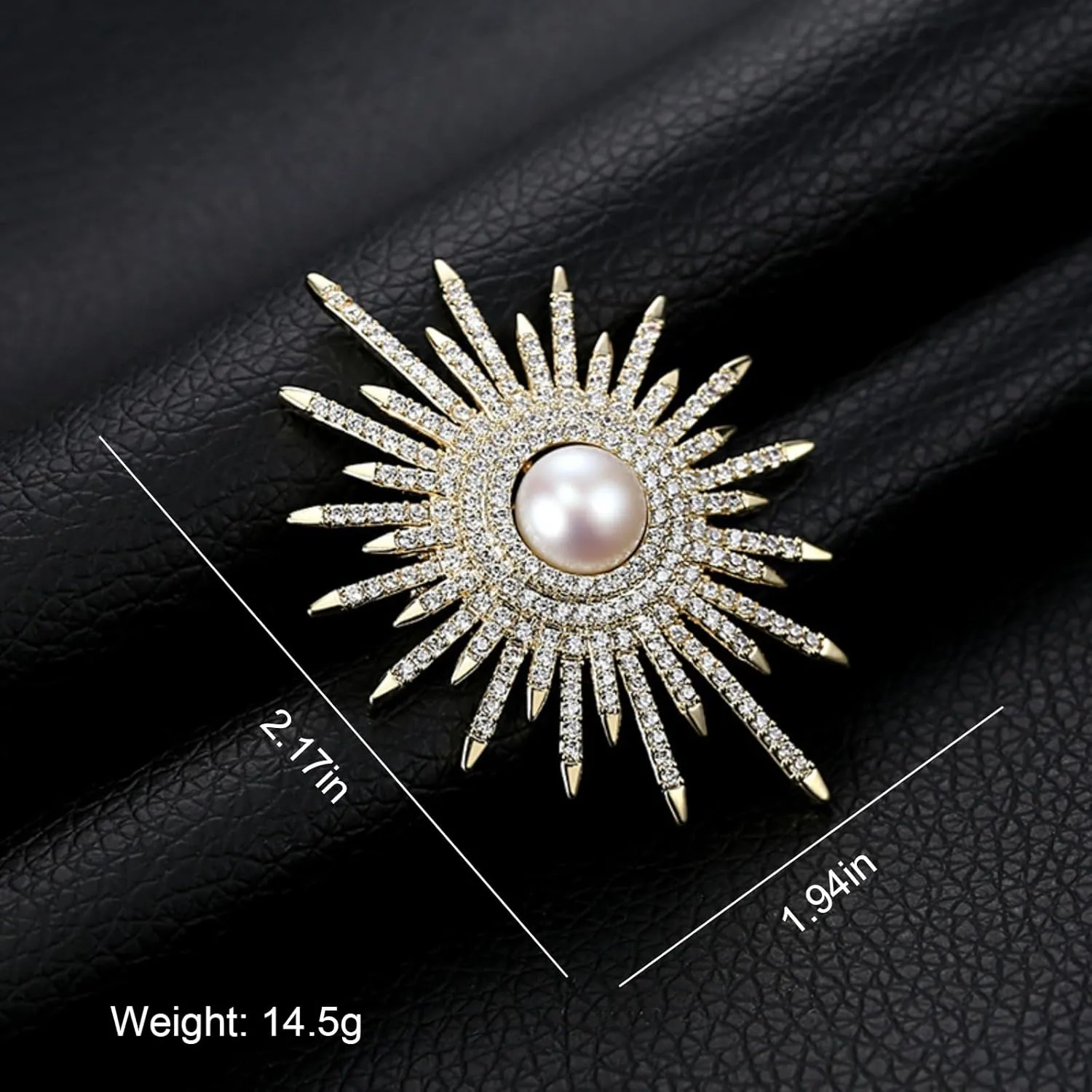 Sunflower Brooch Pins Sunflower Pearl Brooch for Women Sunflower Rhinestone Brooches Pins Flower Broochs Pins Pearl Pines for Clothes Lapel Badge Brooches Pines for Lanyards Backpacks Clothes Hats Jackets
