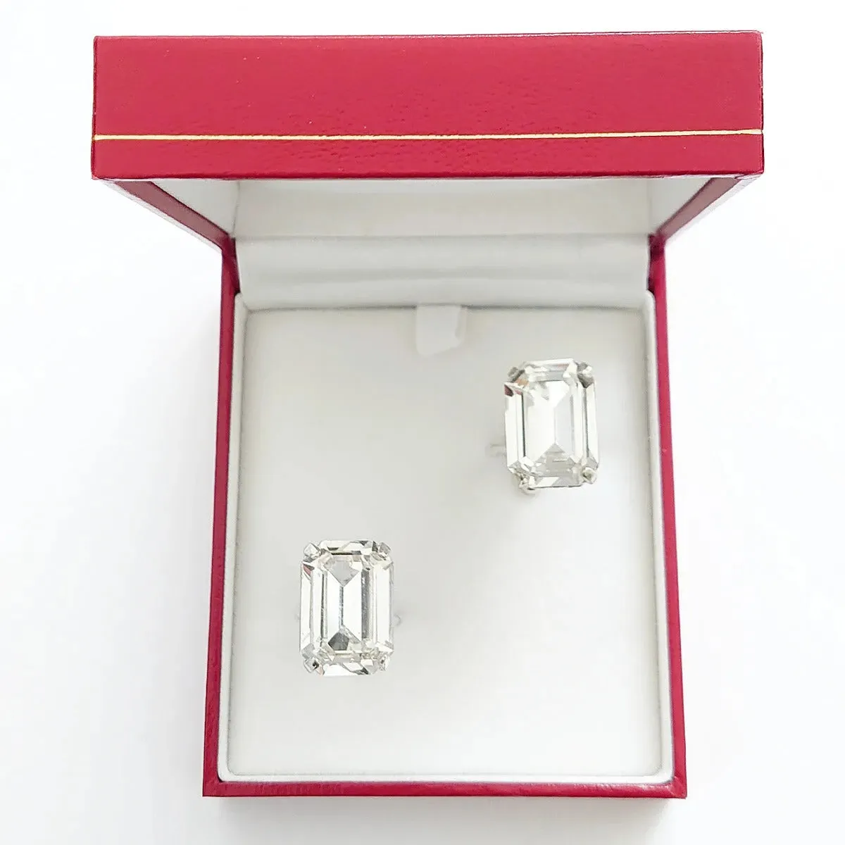 Swarovski Crystals Baguette Cufflinks