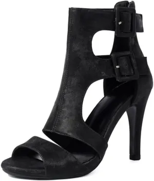 SWDZM Latin Ballroom Dance Booties Women High Heel Salsa Professional Dancing Shoes Performance,Model 3893