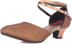 SWDZM Women Latin Dance Shoes Ballroom Salsa Low Heel Party Wedding Dance Shoes