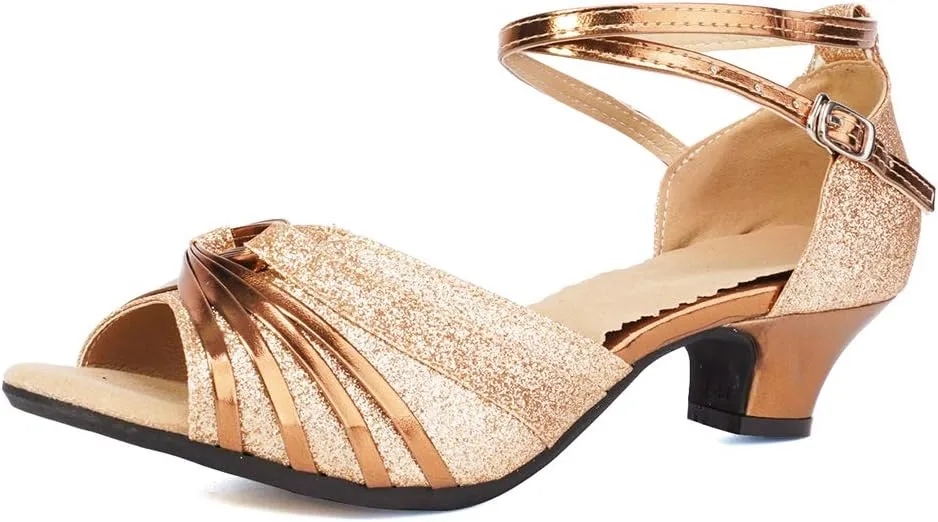 SWDZM Women's Latin Dance Shoes Tango Salsa Professional Ballroom Performance Practice Dance Shoes,DY08