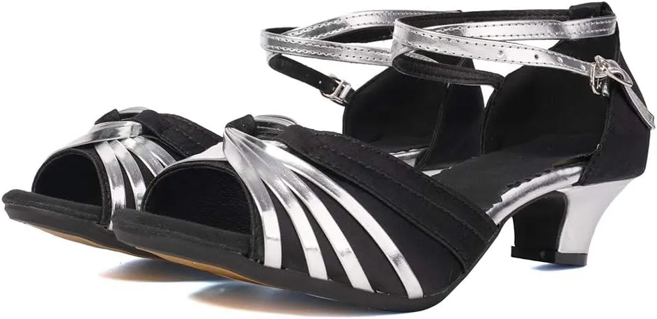SWDZM Women's Latin Dance Shoes Tango Salsa Professional Ballroom Performance Practice Dance Shoes,DY08