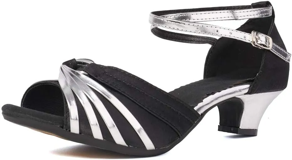 SWDZM Women's Latin Dance Shoes Tango Salsa Professional Ballroom Performance Practice Dance Shoes,DY08