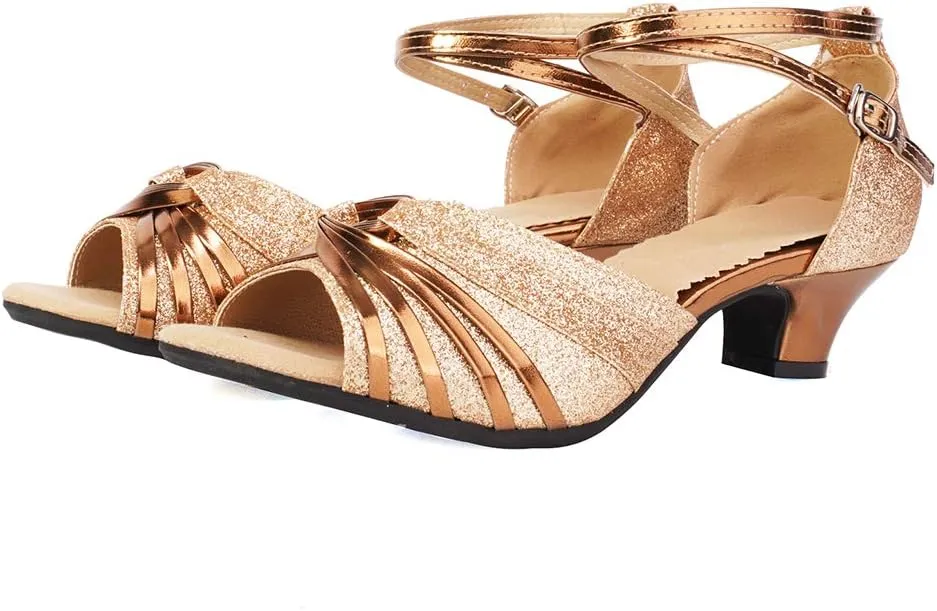 SWDZM Women's Latin Dance Shoes Tango Salsa Professional Ballroom Performance Practice Dance Shoes,DY08