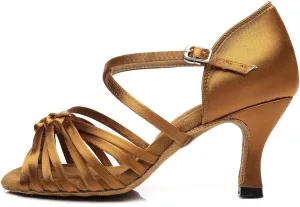 SWDZM Women's Standard Latin Dance Shoes,Salsa,Performance,Dancing Shoes Ballroom Model-L378