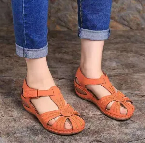 Thick-Soled Velcro Women's Hollow Sandals