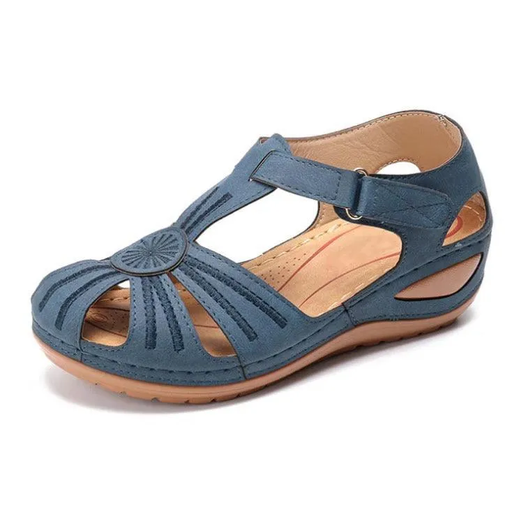 Thick-Soled Velcro Women's Hollow Sandals
