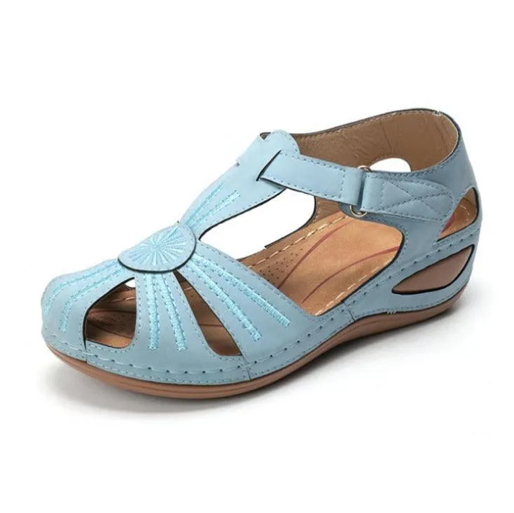 Thick-Soled Velcro Women's Hollow Sandals