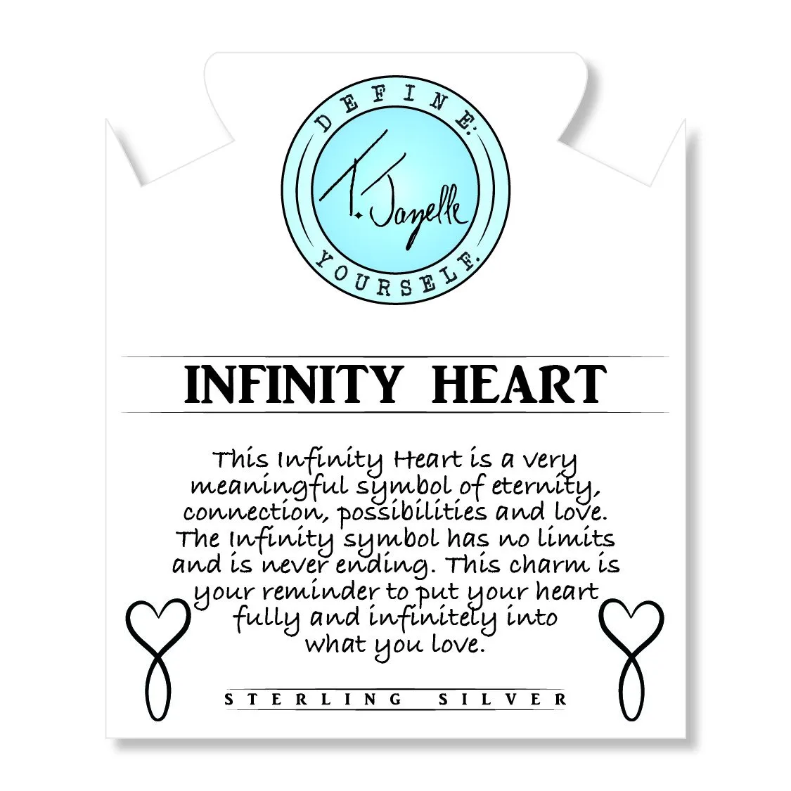 T.Jazelle- Kunzite "Infinity Heart" Charm Bracelet