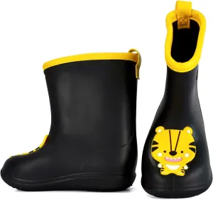 TRIWORIAE-Kids Toddler Rubber Rain Shoes EVA Waterproof Rain Boot Non-Slip Wellington Boots for Children Boys/Girls