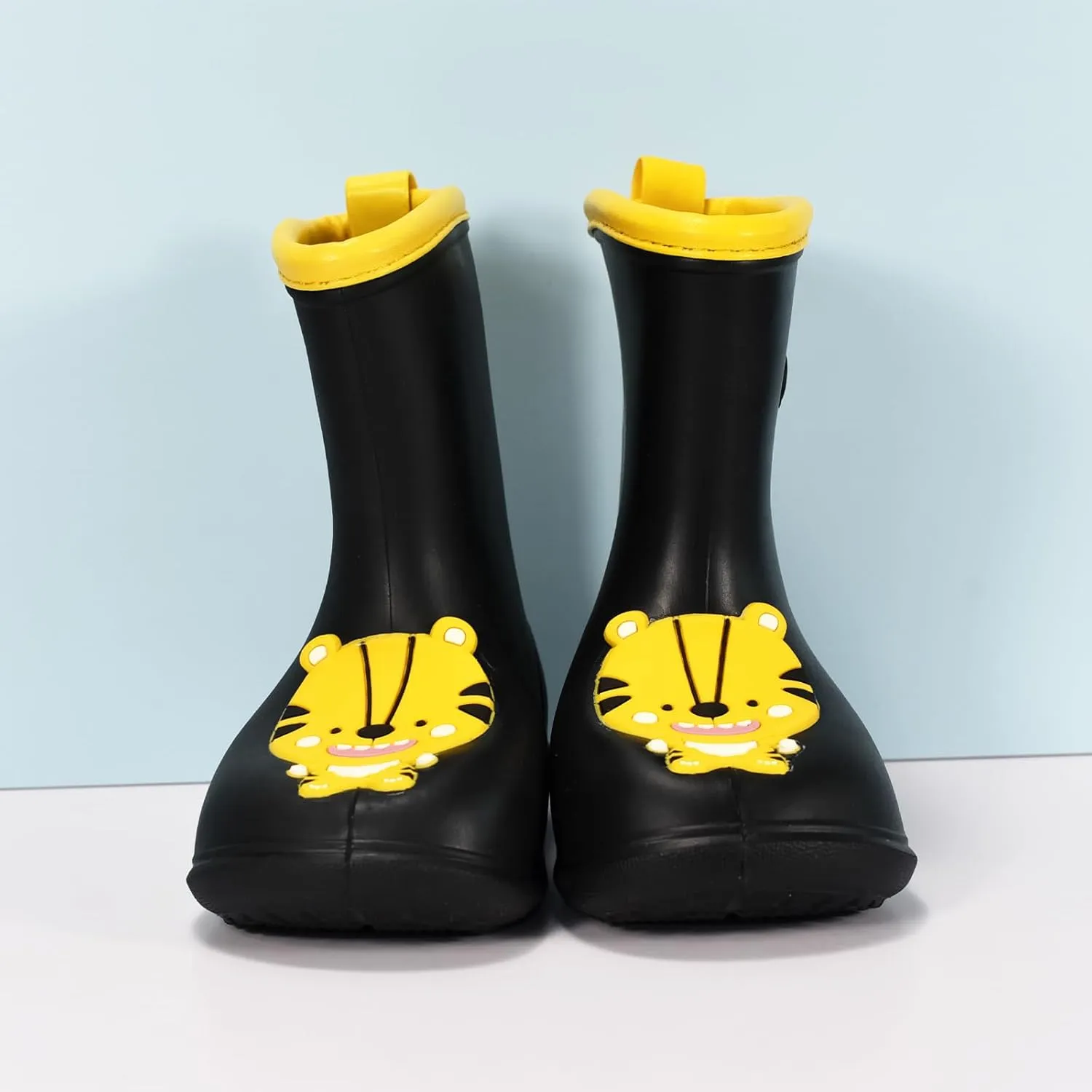 TRIWORIAE-Kids Toddler Rubber Rain Shoes EVA Waterproof Rain Boot Non-Slip Wellington Boots for Children Boys/Girls