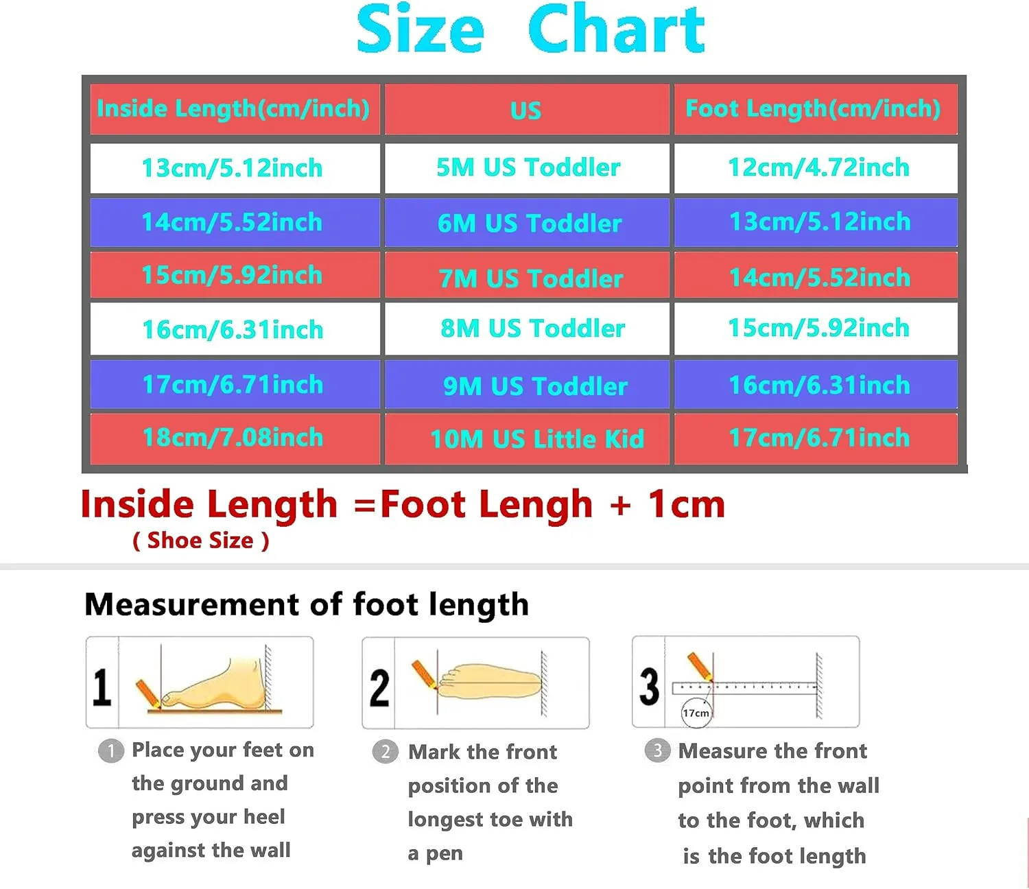 TRIWORIAE-Kids Toddler Rubber Rain Shoes EVA Waterproof Rain Boot Non-Slip Wellington Boots for Children Boys/Girls