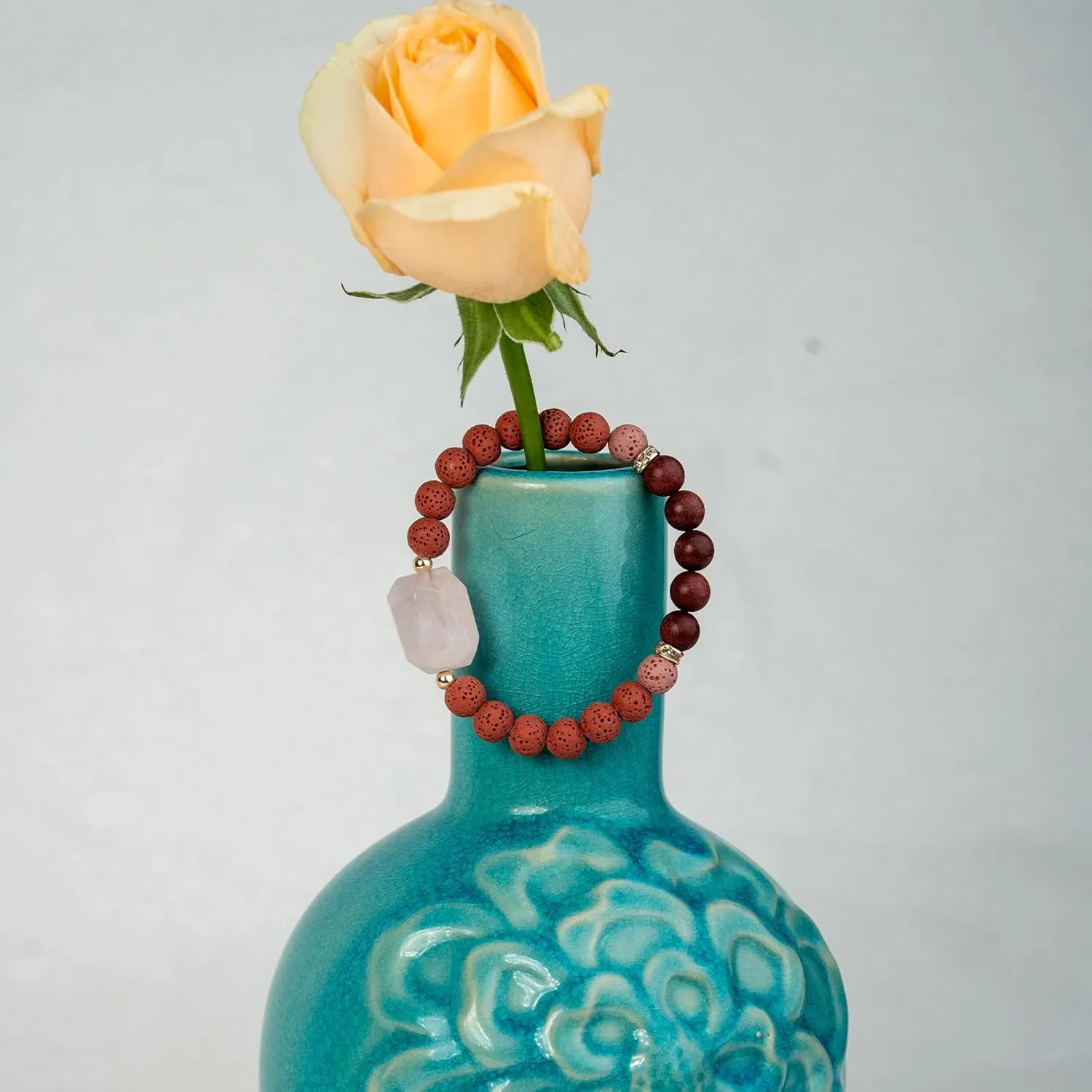 Unique Natural Fragrances, Royal Master Craftsmanship, Featuring Five Purely Natural Scents Contain Genuine Natural Crystals - 8mm beads