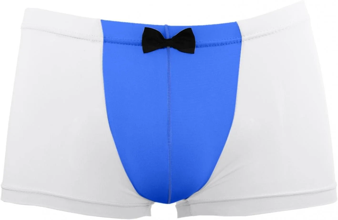 Valentines Day Gifts Men's Mid Wasited Funny Print Bowknot Icing Silk Breathable Boxer Briefs Underpant Shorts Pants