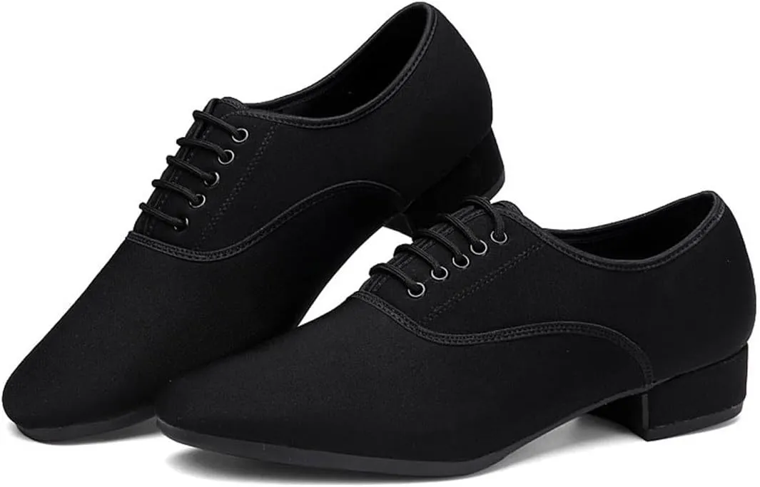 VEACAM Men's Ballroom Dance Shoes Performance Practice Shoes for Male Latin Tango Morden Rumba Dancing Shoes