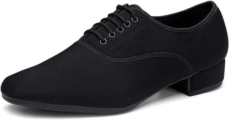 VEACAM Men's Ballroom Dance Shoes Performance Practice Shoes for Male Latin Tango Morden Rumba Dancing Shoes