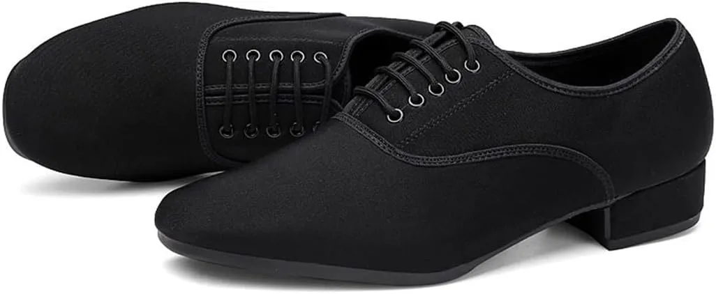 VEACAM Men's Ballroom Dance Shoes Performance Practice Shoes for Male Latin Tango Morden Rumba Dancing Shoes
